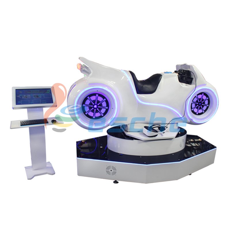 Leesche Newest design amusement driving games 9d vr motorbike simulator VR Racing/Riding image18